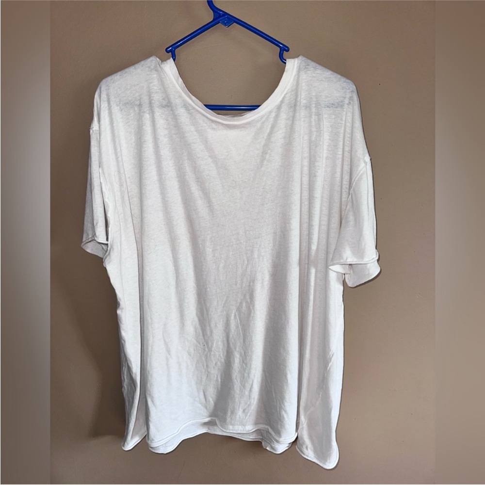 Free People Nina white tee